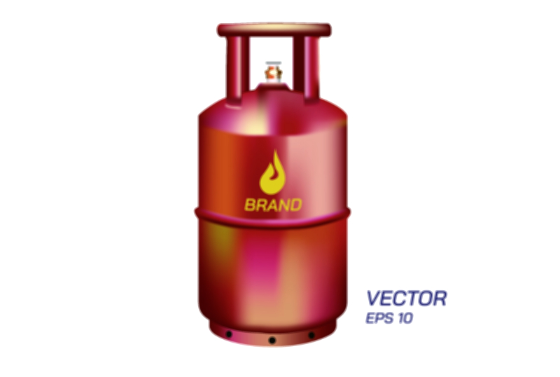 Indian Domestic Cylinder Vector Illustration | LPG Gas Cylinder Design, Structure, and Safety Explained