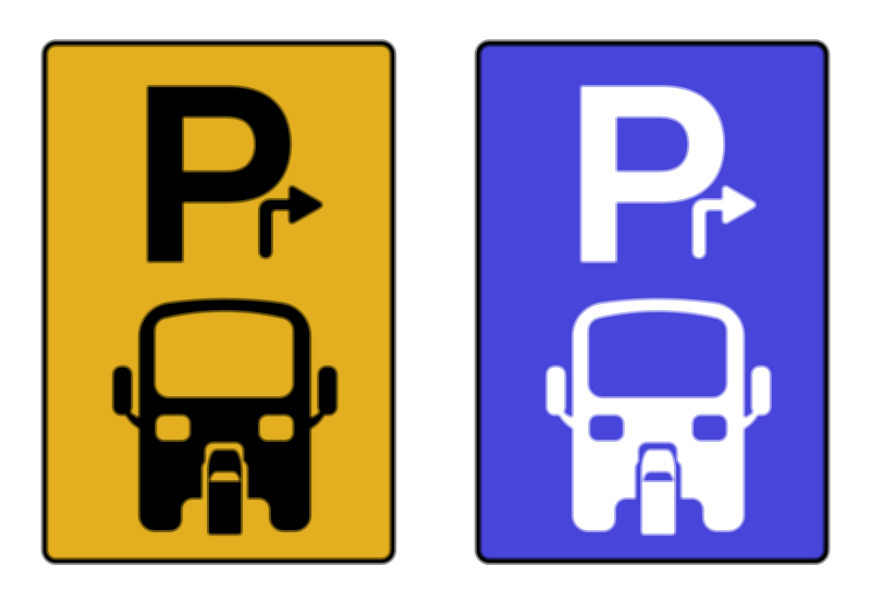Three Wheeler or Auto Parking Lot vector illustration – Designated Vehicle Parking Area Sign