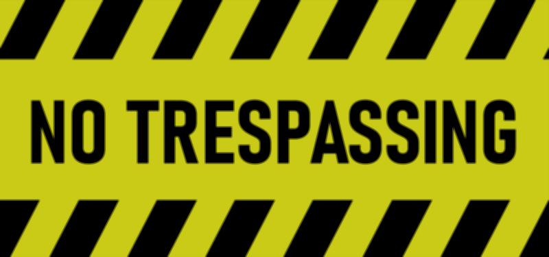Entry Restricted No Trespassing Vector Illustration — Safety and Security Warning Sign