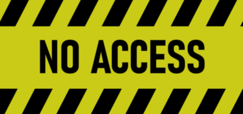 No Access Sign Vector Illustration — Restricted Entry Safety Warning Board