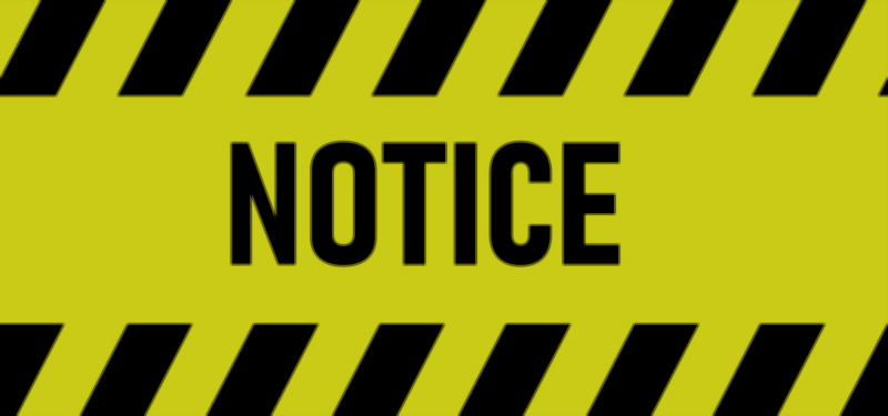 Notice Sign Board Vector Illustration