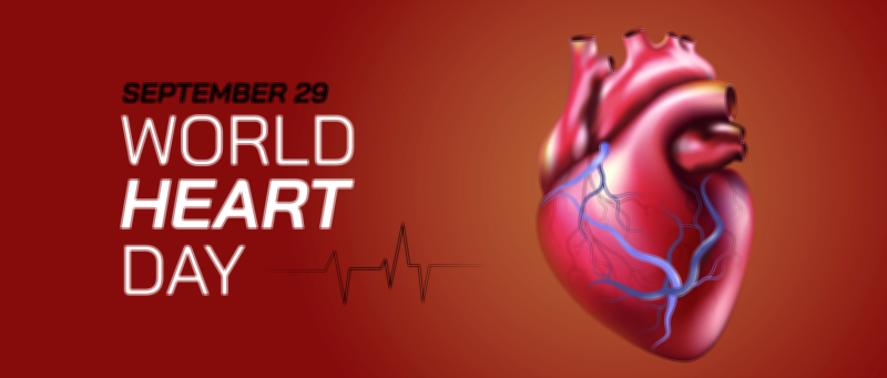 World Heart Day Awareness Vector Illustration