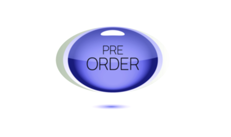 Pre order now vector illustration for modern eCommerce and UI button design