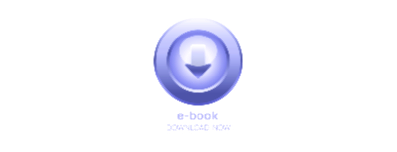 E-book download now glass button UI asset vector illustration for digital reading apps