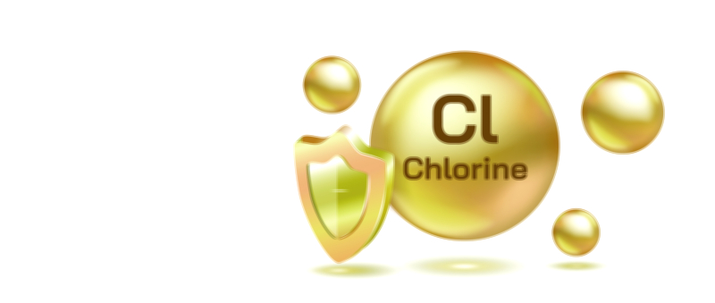Chlorine Vector Illustration Showing Atomic Structure, Chemical Properties, and Applications in Science and Industry