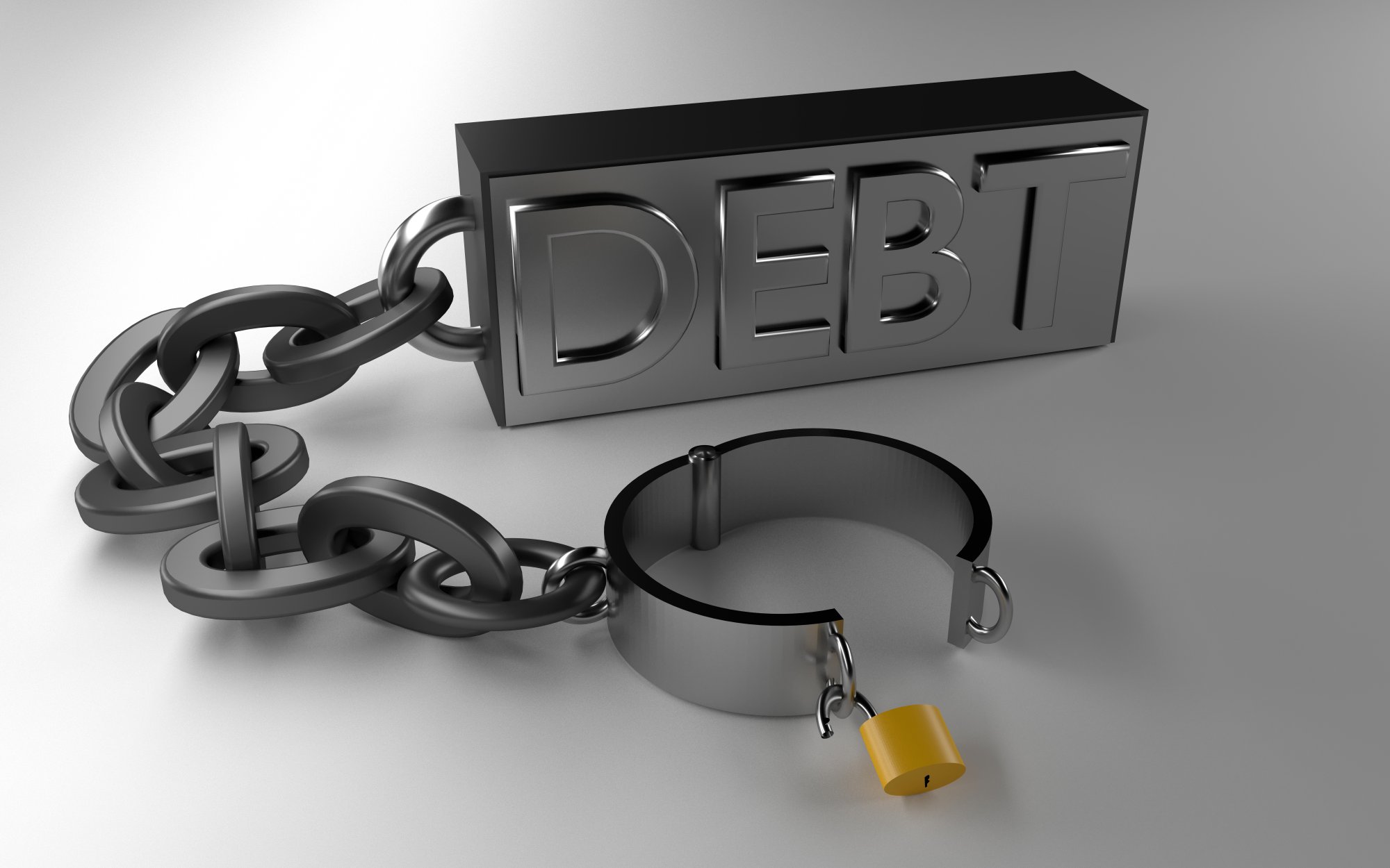 High Quality 3D Rendered Debt Free Illustration Symbolizing Financial Relief, Stability, and Personal Freedom