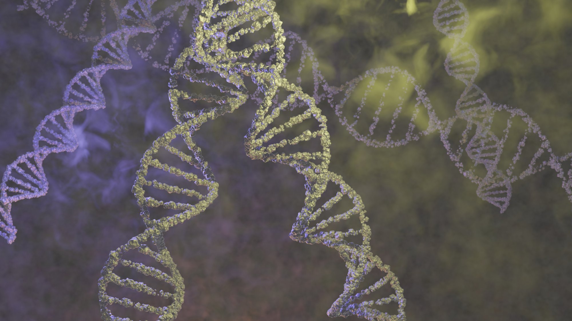 High Quality 3D Rendered Deoxyribonucleic Acid Illustration for Scientific and Medical Use