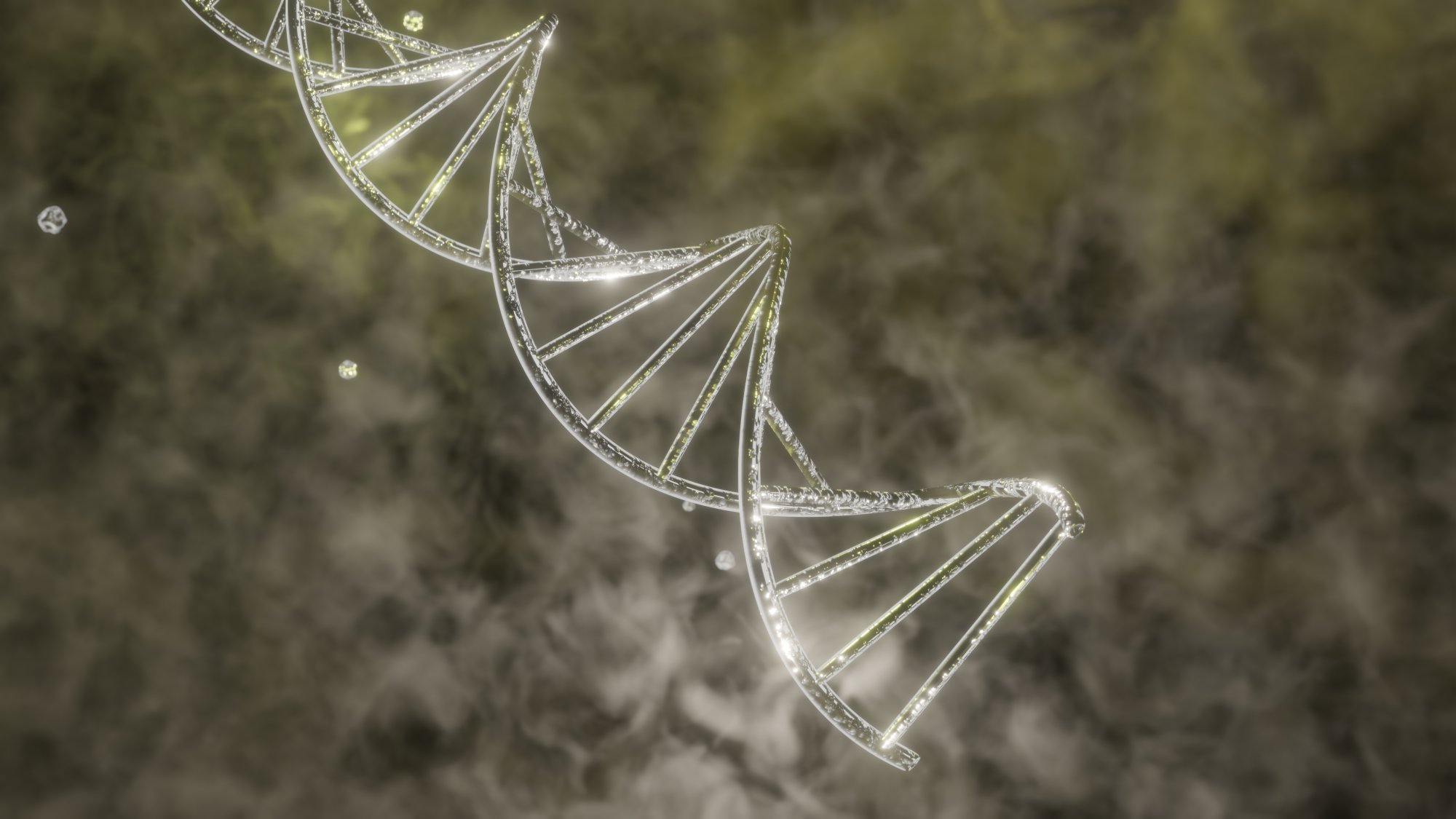 3D Molecular Helix Illustration for Clear Scientific and Educational Visualization