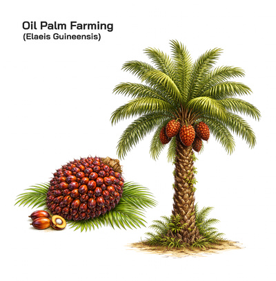 Oil Palm Farming Guide: Soil, Climate, Irrigation, Growth Duration, Yield, and Major Producing Regions