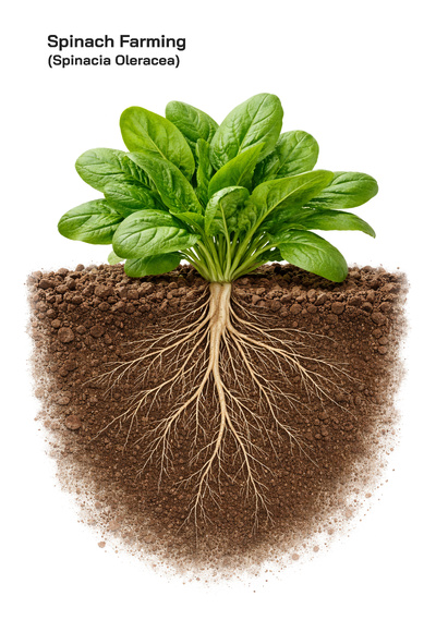 Spinach (Spinacia oleracea) Farming : Soil, Climate, Irrigation, Environment, and Global Popularity