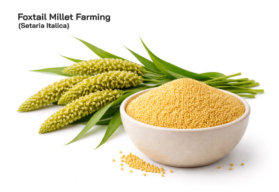 Foxtail Millet or Setaria italica Farming : Soil, Irrigation, Yield, Climate, and Global Consumption Popularity