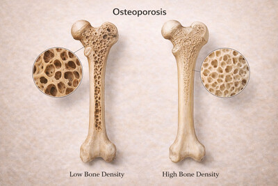 Osteoporosis Explained – Difference Between Low and High Bone Density