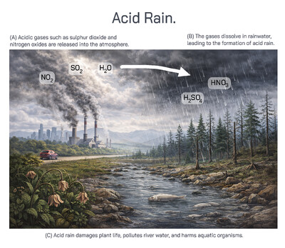 Acid Rain Explained – Causes, Formation Process, Effects on Environment, and Prevention