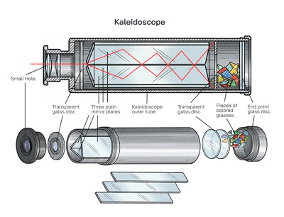 Kaleidoscope Structure, Working Principle, Types, Patterns, Uses and Scientific Importance