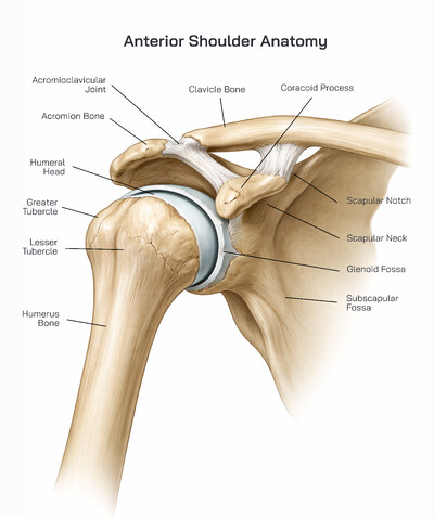 Anterior Shoulder Anatomy: Bones, Joints, Structure and Functional Organization Explained