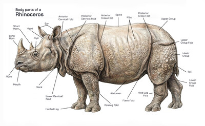 Characteristics of Rhinoceros: Physical Features, Behavior, Habitat, Diet and Survival Traits