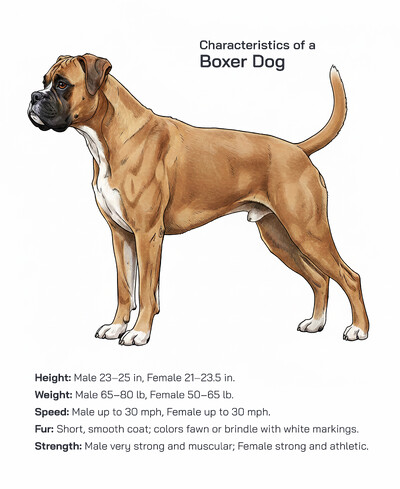 Boxer Dog Characteristics: Color, Bite Force, Behavior, Strength, Diet, Health and Temperament Explained
