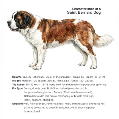 Saint Bernard Dog Characteristics: Appearance, Nature, Strength, and Care Explained