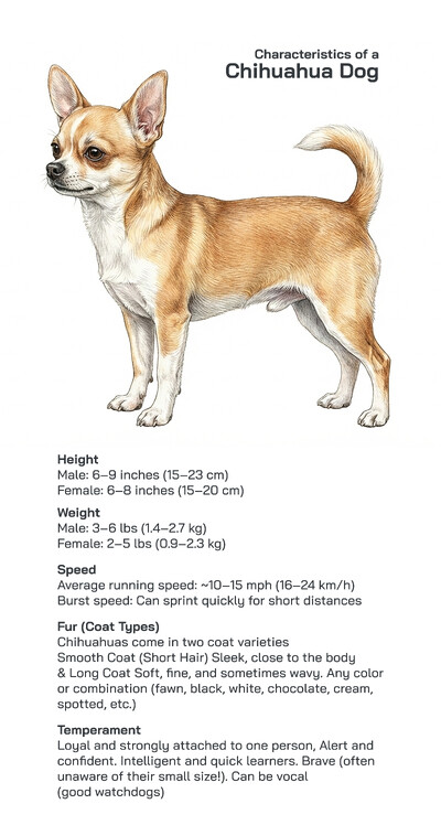 Chihuahua Dog Breed Characteristics: Personality, Appearance, Behaviour, Care Needs, and Unique Traits