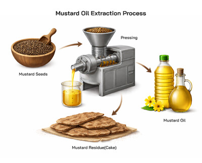 From Mustard Seed to Oil Processing Explained: Extraction Process and Mustard Cake Residue Uses