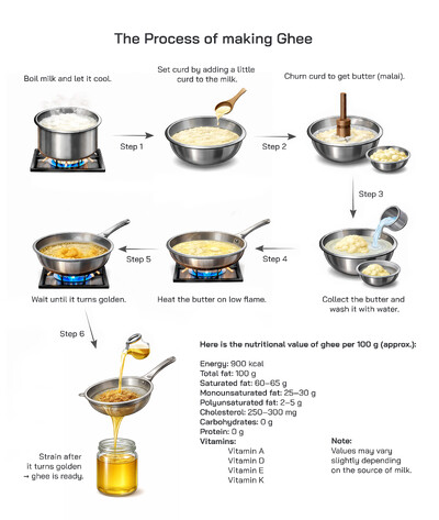 Process of Making Ghee Explained: Traditional and Modern Methods from Milk to Pure Clarified Butter
