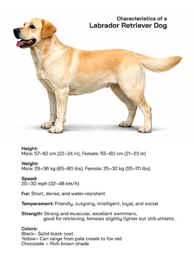 Characteristics of a Labrador Retriever Dog Explained: Appearance, Temperament, Behavior, Health Traits, and Popularity