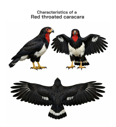 Characteristics of the Red-throated Caracara Explained: Appearance, Behavior, Habitat, Diet, and Ecological Role
