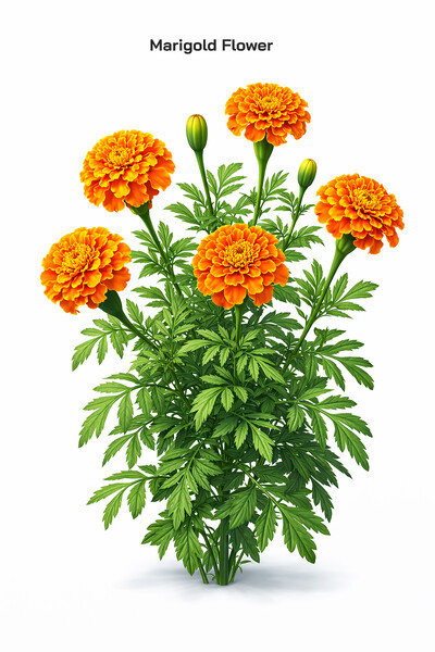 Marigold Flower: Origin, Scent, Elegance, Medicinal Properties, and Global Popularity