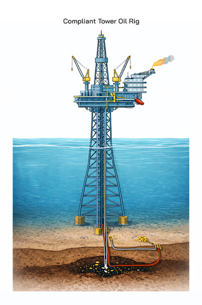 Compliant Tower Rigs and How They Work: Design, Structure, Operation, and Offshore Oil Production Systems