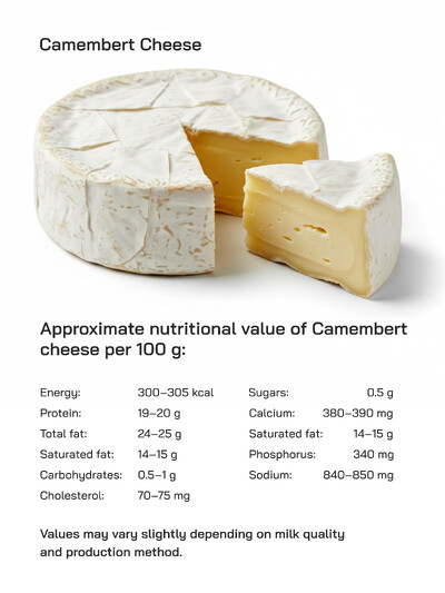Camembert Cheese Guide: Nutrition, Health Benefits, Taste Profile, and Global Popularity