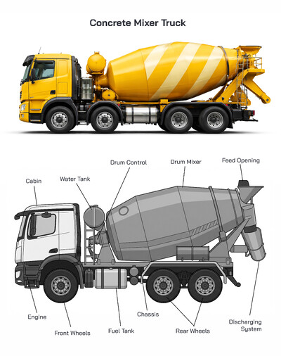 Concrete Mixer Truck Types, Uses, Working Role, and Construction Importance
