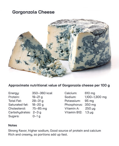 Gorgonzola Cheese Overview: Making Process, Taste Profile, Nutritional Health Benefits, and Popularity