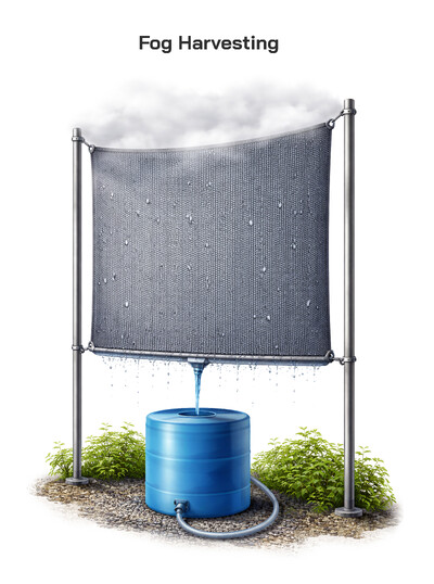 Fog Harvesting Process: Step-by-Step Method, Water Conservation Role, Uses, and Dependent Regions
